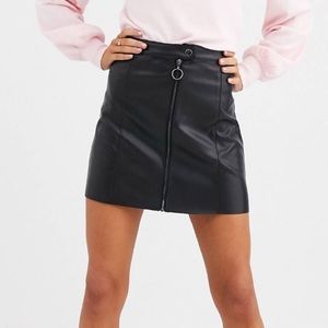ASOS Faux Leather Mini Skirt